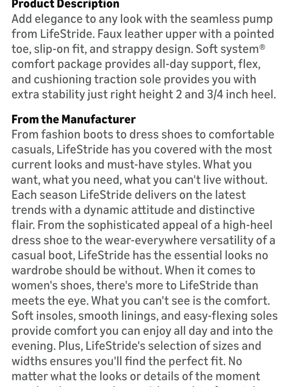 Lifestride nude Pointed Toe Strappy heels - Picture 8 of 8
